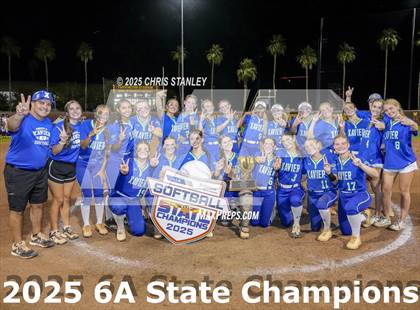 Thumbnail 2 in Queen Creek vs. Xavier College Prep (AIA 6A Final Awards) photogallery.