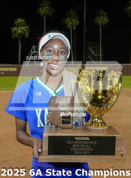 Thumbnail 3 in Queen Creek vs. Xavier College Prep (AIA 6A Final Awards) photogallery.