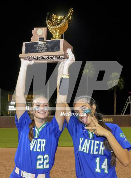 Thumbnail 2 in Queen Creek vs. Xavier College Prep (AIA 6A Final Awards) photogallery.