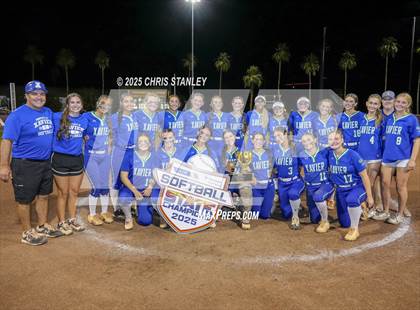 Thumbnail 2 in Queen Creek vs. Xavier College Prep (AIA 6A Final Awards) photogallery.
