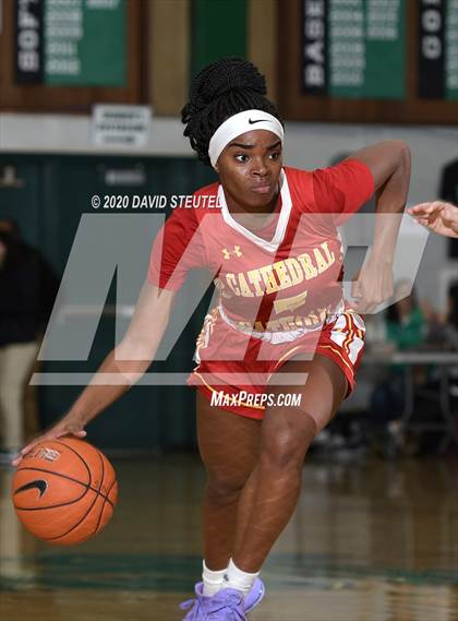 Thumbnail 3 in Cathedral Catholic vs. Perry (MLK Showcase) photogallery.