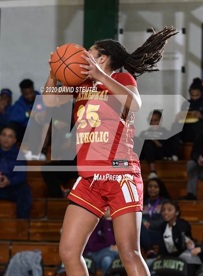 Thumbnail 3 in Cathedral Catholic vs. Perry (MLK Showcase) photogallery.
