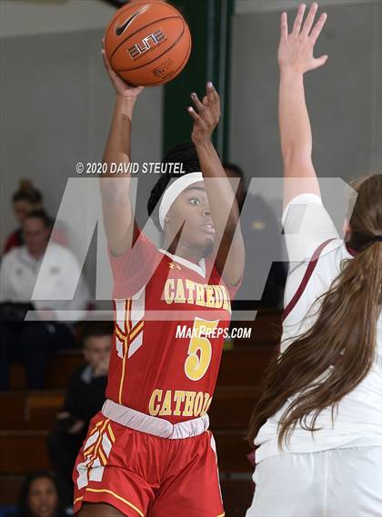 Thumbnail 3 in Cathedral Catholic vs. Perry (MLK Showcase) photogallery.