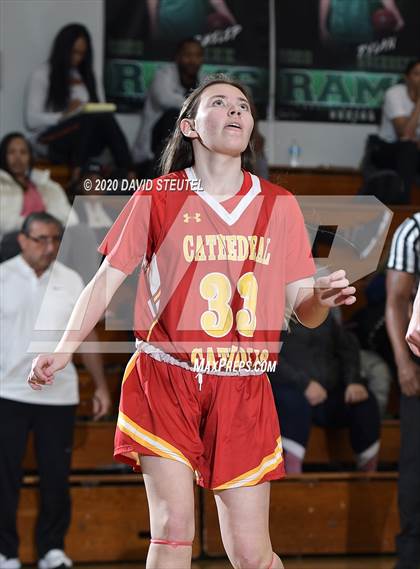 Thumbnail 3 in Cathedral Catholic vs. Perry (MLK Showcase) photogallery.