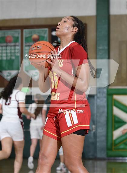 Thumbnail 3 in Cathedral Catholic vs. Perry (MLK Showcase) photogallery.