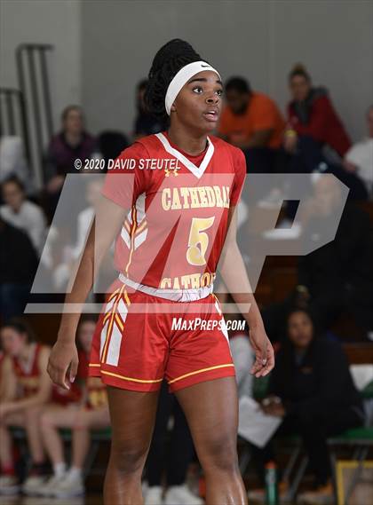 Thumbnail 1 in Cathedral Catholic vs. Perry (MLK Showcase) photogallery.