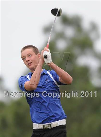 Thumbnail 3 in NCHSAA 4A Boys Golf Championships (Day 2) photogallery.