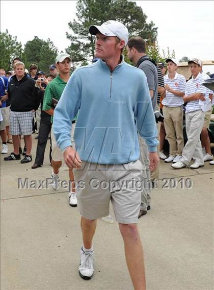 Thumbnail 3 in NCHSAA 4A Boys Golf Championships (Day 2) photogallery.