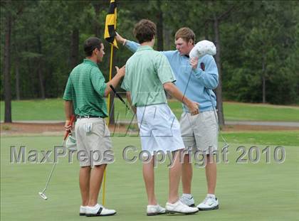 Thumbnail 1 in NCHSAA 4A Boys Golf Championships (Day 2) photogallery.