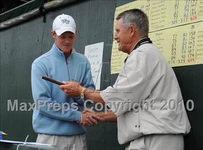 Thumbnail 1 in NCHSAA 4A Boys Golf Championships (Day 2) photogallery.