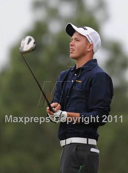 Thumbnail 1 in NCHSAA 4A Boys Golf Championships (Day 2) photogallery.