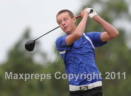 Thumbnail 2 in NCHSAA 4A Boys Golf Championships (Day 2) photogallery.