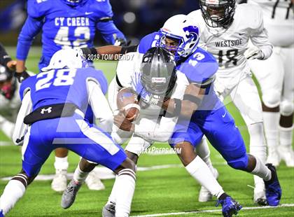 Thumbnail 1 in Westside vs Cypress Creek (UIL 6A Bi-District Playoff) photogallery.
