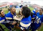 Kissing the prize.