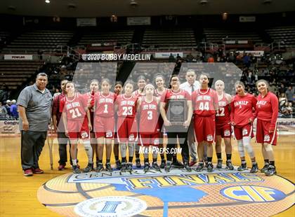 Thumbnail 1 in Strathmore vs. East Bakersfield (CIF D5 Central Section Championship) photogallery.