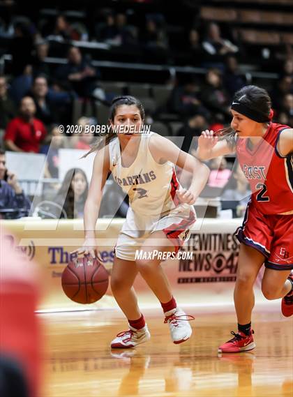 Thumbnail 1 in Strathmore vs. East Bakersfield (CIF D5 Central Section Championship) photogallery.