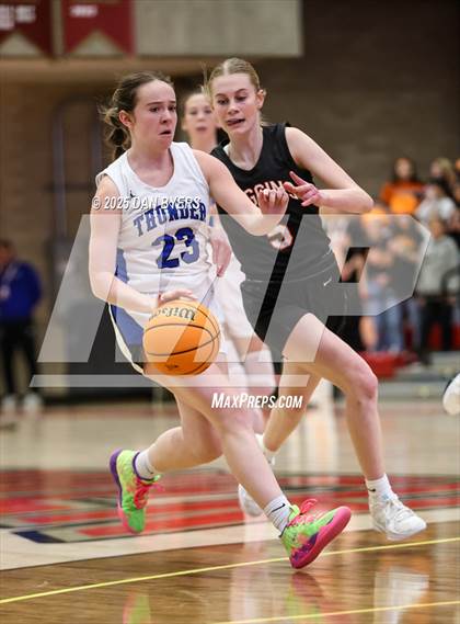 Thumbnail 3 in Denver Christian vs. Wiggins (CHSAA 3A Semis) photogallery.
