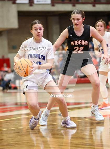 Thumbnail 1 in Denver Christian vs. Wiggins (CHSAA 3A Semis) photogallery.