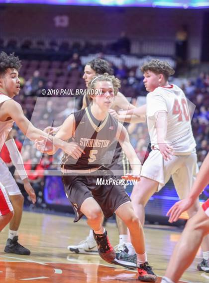 Thumbnail 3 in Stonington vs St. Bernard (CIAC ECC D2 Final) photogallery.