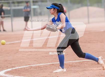 Thumbnail 3 in Tempe Prep vs Ash Fork (Chandler Prep Softball Classic) photogallery.