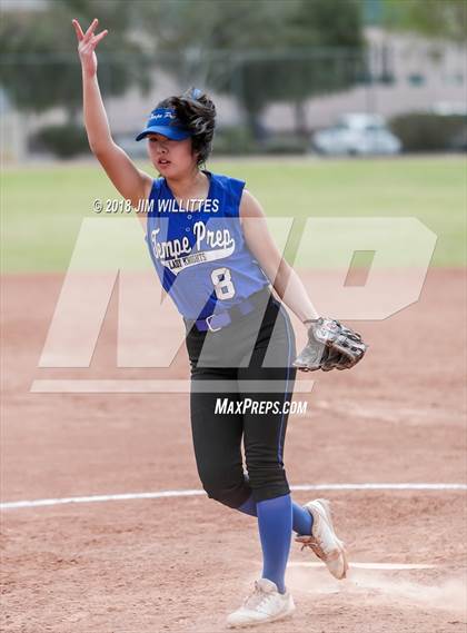 Thumbnail 3 in Tempe Prep vs Ash Fork (Chandler Prep Softball Classic) photogallery.