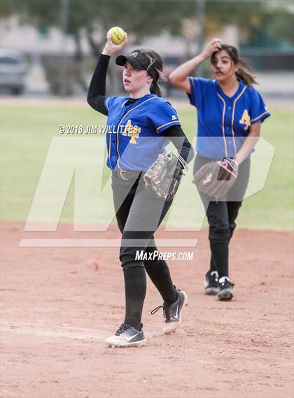 Thumbnail 1 in Tempe Prep vs Ash Fork (Chandler Prep Softball Classic) photogallery.