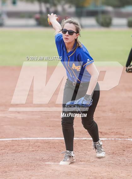 Thumbnail 3 in Tempe Prep vs Ash Fork (Chandler Prep Softball Classic) photogallery.