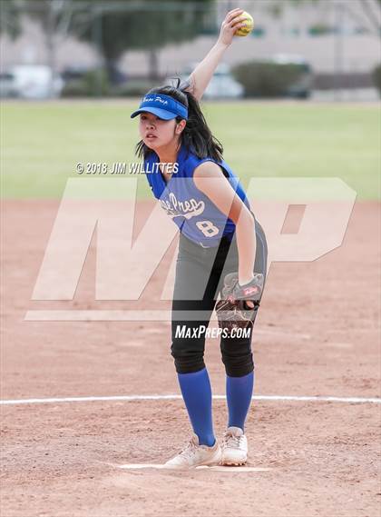 Thumbnail 1 in Tempe Prep vs Ash Fork (Chandler Prep Softball Classic) photogallery.