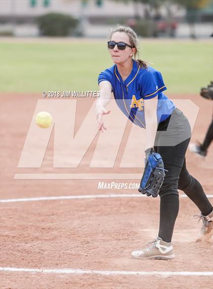 Thumbnail 2 in Tempe Prep vs Ash Fork (Chandler Prep Softball Classic) photogallery.