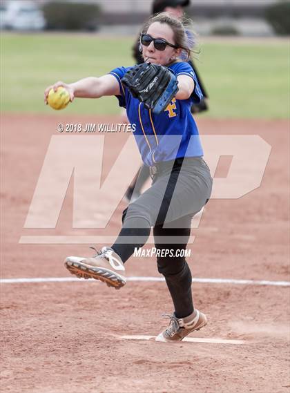 Thumbnail 1 in Tempe Prep vs Ash Fork (Chandler Prep Softball Classic) photogallery.