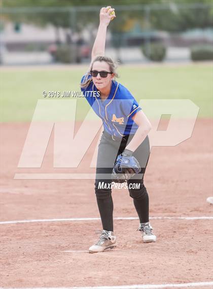 Thumbnail 3 in Tempe Prep vs Ash Fork (Chandler Prep Softball Classic) photogallery.