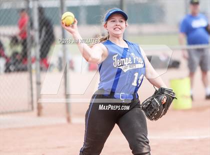 Thumbnail 3 in Tempe Prep vs Ash Fork (Chandler Prep Softball Classic) photogallery.