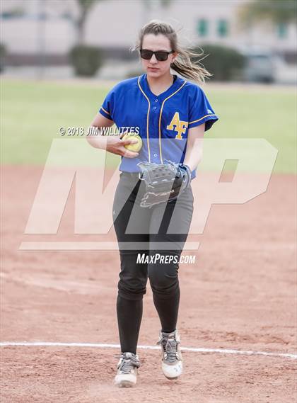 Thumbnail 3 in Tempe Prep vs Ash Fork (Chandler Prep Softball Classic) photogallery.