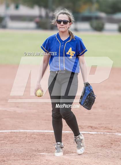 Thumbnail 2 in Tempe Prep vs Ash Fork (Chandler Prep Softball Classic) photogallery.