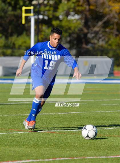 Thumbnail 2 in New Rochelle vs. Calhoun (NYSPHSAA Class AA Semifinal) photogallery.