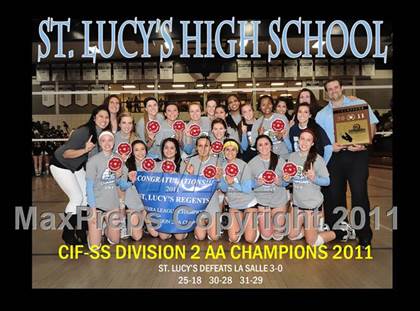 Thumbnail 1 in La Salle vs. St. Lucy's (CIF SS D2AA Final) photogallery.