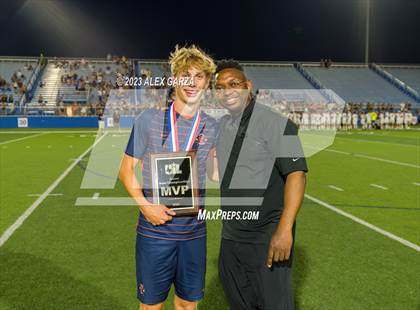 Thumbnail 3 in Seven Lakes vs Dripping Springs  (UIL 6A Soccer Final) photogallery.