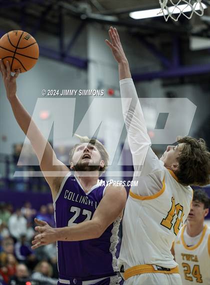 Thumbnail 2 in The Woodlands Christian Academy vs Collinsville (Prairie Farms Holiday Classic) photogallery.