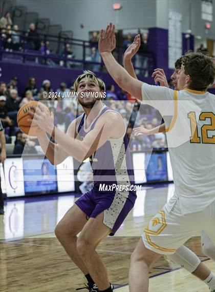 Thumbnail 3 in The Woodlands Christian Academy vs Collinsville (Prairie Farms Holiday Classic) photogallery.