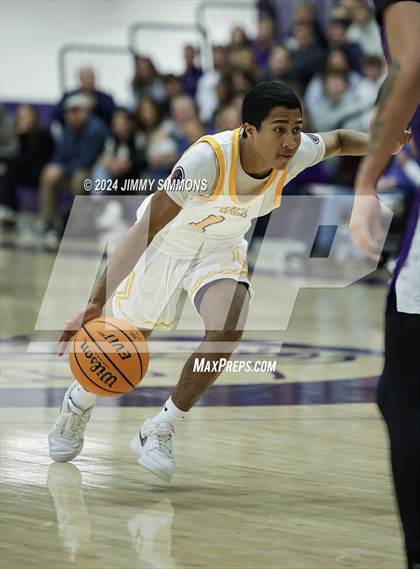 Thumbnail 2 in The Woodlands Christian Academy vs Collinsville (Prairie Farms Holiday Classic) photogallery.
