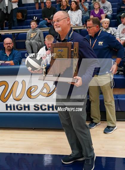 Thumbnail 2 in Lebanon vs. Tri-West Hendricks (IHSAA 3A Sectional Final) photogallery.