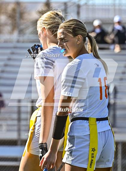 Thumbnail 2 in 5A Flag Football Semi Final Mountain Vista vs Legend photogallery.