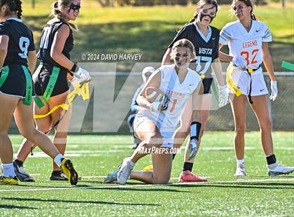 Thumbnail 2 in 5A Flag Football Semi Final Mountain Vista vs Legend photogallery.