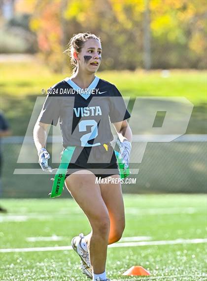 Thumbnail 2 in 5A Flag Football Semi Final Mountain Vista vs Legend photogallery.