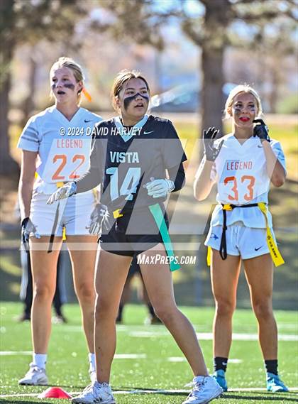 Thumbnail 2 in 5A Flag Football Semi Final Mountain Vista vs Legend photogallery.