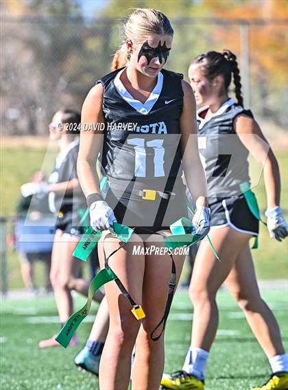 Thumbnail 2 in 5A Flag Football Semi Final Mountain Vista vs Legend photogallery.