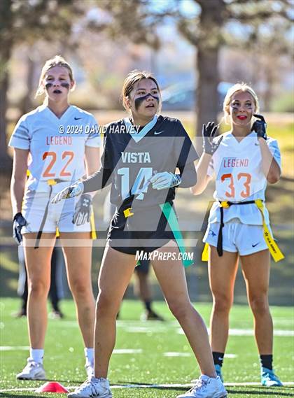 Thumbnail 1 in 5A Flag Football Semi Final Mountain Vista vs Legend photogallery.