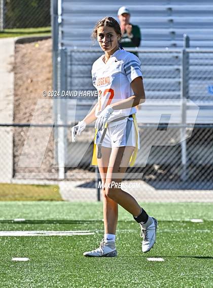 Thumbnail 3 in 5A Flag Football Semi Final Mountain Vista vs Legend photogallery.