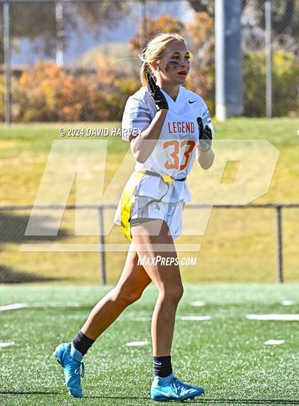 Thumbnail 2 in 5A Flag Football Semi Final Mountain Vista vs Legend photogallery.