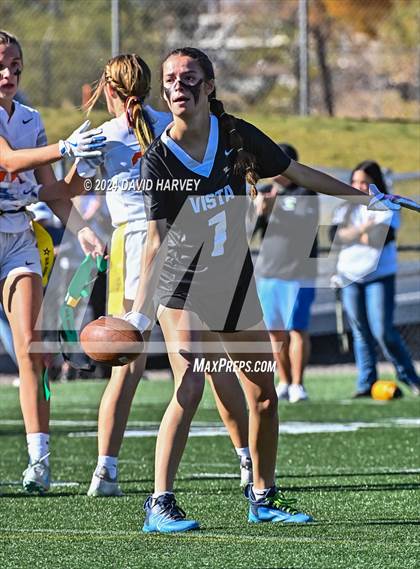 Thumbnail 1 in 5A Flag Football Semi Final Mountain Vista vs Legend photogallery.